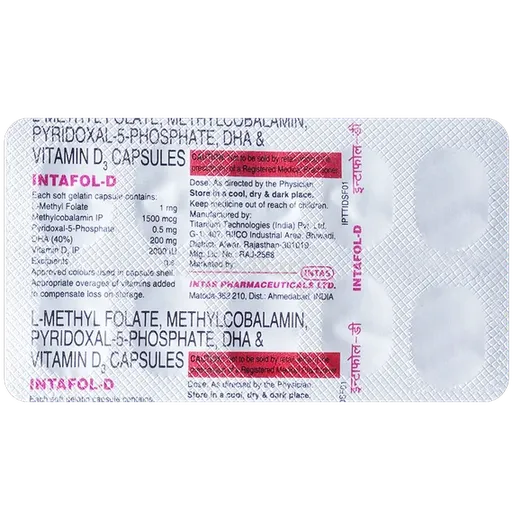 intafol d capsule 10's